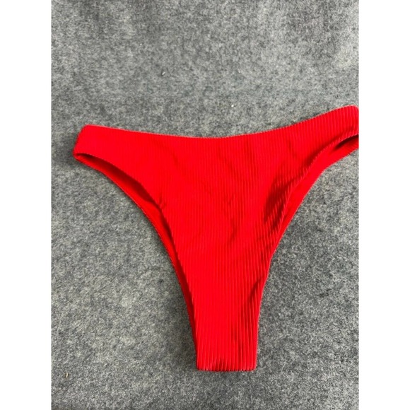 LPA Revolve Swim Suit Women Small Red Ribbed Baby Doll Stretch Bottom - Picture 3 of 8